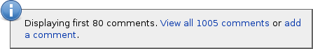 Launchpad now asks if you want to Show more than 80 comments
